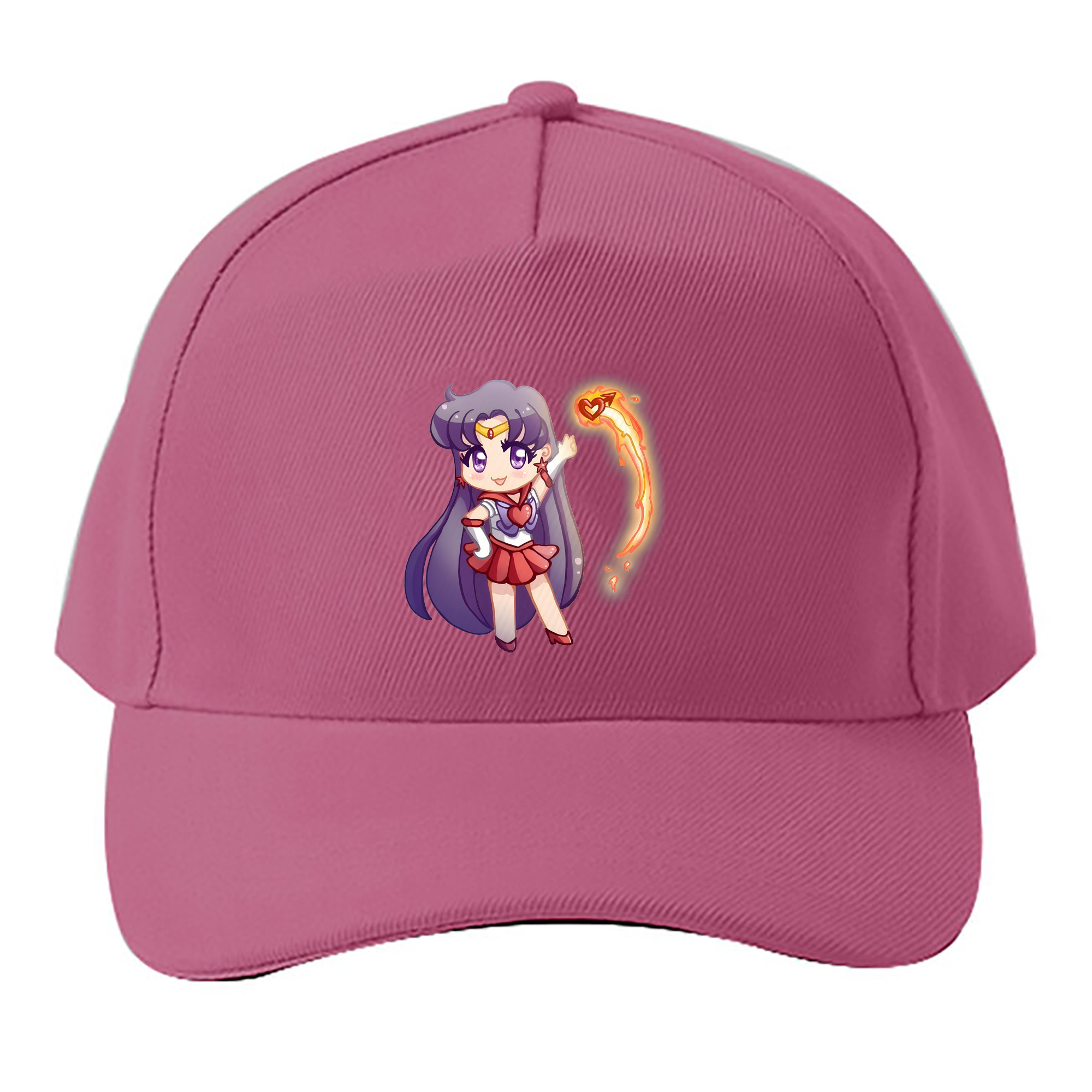 （画像用） 美少女戦士セーラームーン 火野レイ ひの レイ Sailor Moon Hino Rei （セーラーマーズ,Sailor Mars） ベースボールキャップ 綿100％ 男女兼用 帽子 スポーツ